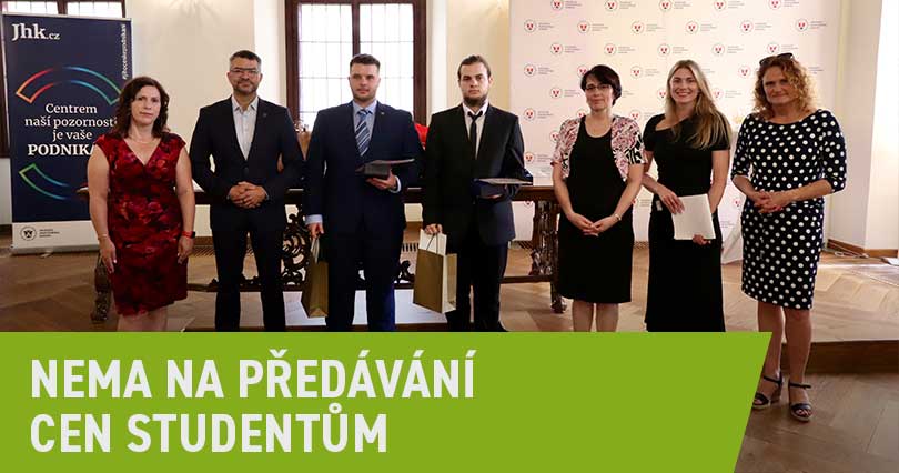 Nema na předávání cen studentům