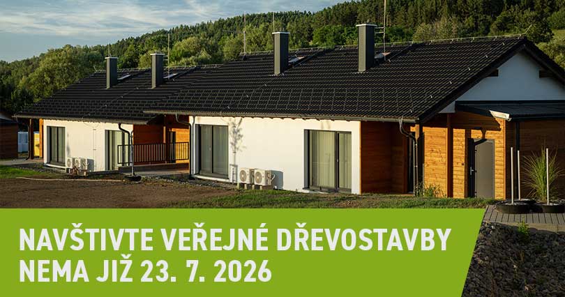 Navštivte veřejné dřevostavby NEMA již 23. 7. 2026